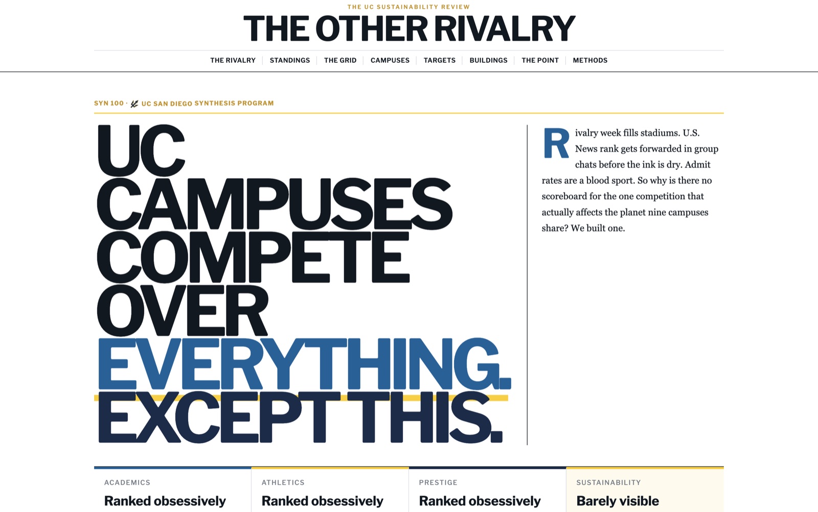 Full UC Sustainability Rivalry screenshot